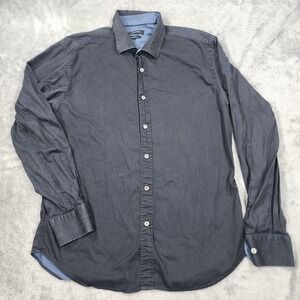 Bugatchi Shirt Mens Large Shaped Fit Button Up Long Sleeve Casual Dress Shirt